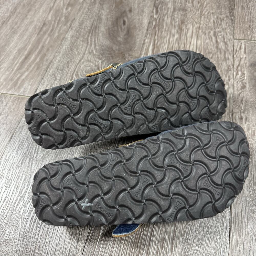 Betula by Birkenstock Floral Embroidered Canvas Clogs Mules Navy EU 36 W 5 - Picture 10 of 13